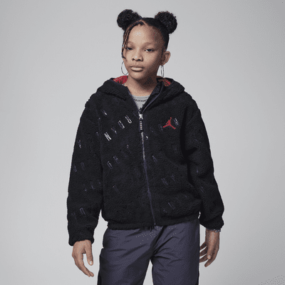 Jordan Jacquard Sherpa Jacket Big Kids Jacket. Nike JP